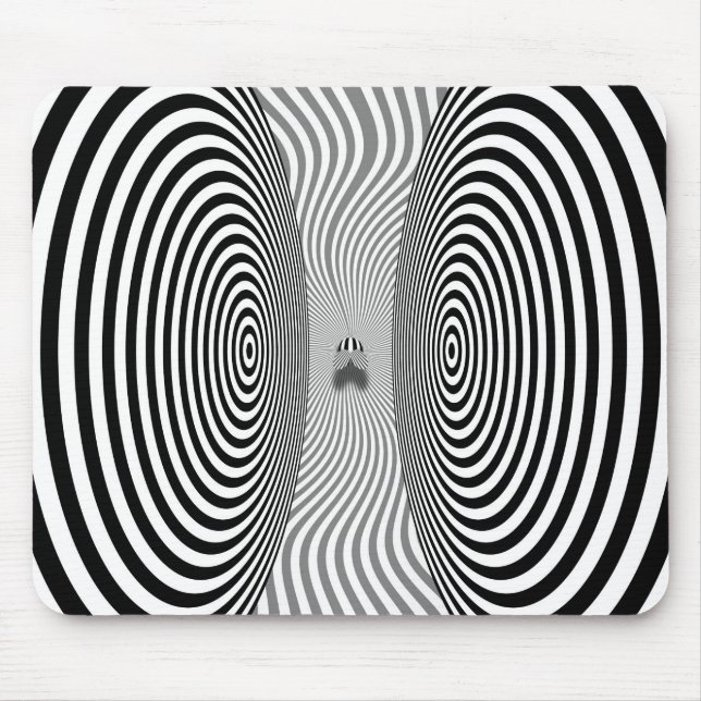Optical Illusion - Bothersome Fly Mouse Mat (Front)