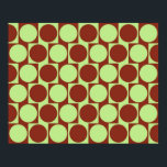 Optical Illusion Cafe Wall Effect Circles Deep Red Poster<br><div class="desc">Optical Illusion Cafe Wall Effect Circles Deep Red</div>