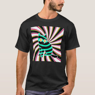 Optical illusion cat meow kitty cute kitten adorab T-Shirt