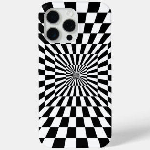 optical illusion chessboard tunnel iPhone 15 pro max case