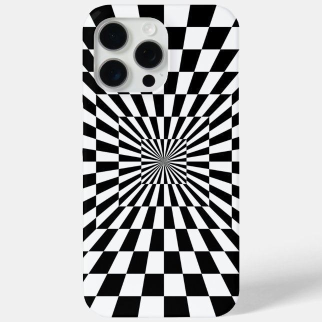 optical illusion chessboard tunnel Case-Mate iPhone case (Back)