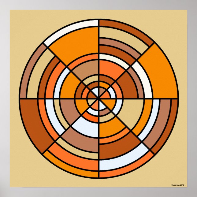 Optical Illusion Circle Poster (Front)