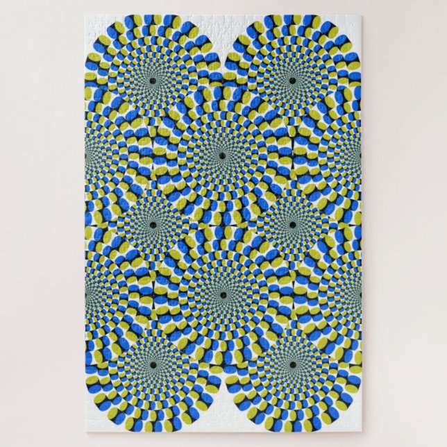 Optical Illusion Circles Novelty Jigsaw Puzzle (Vertical)