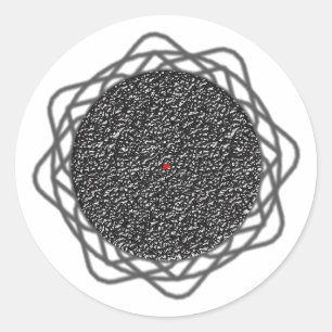 Optical Illusion Classic Round Sticker