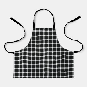 Optical Illusion Design Disappearing Black Dots Apron