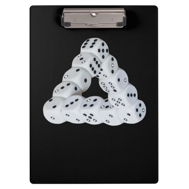 Optical illusion Dice Clipboard (Front)