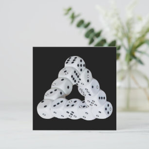 Optical illusion Dice Flat Card