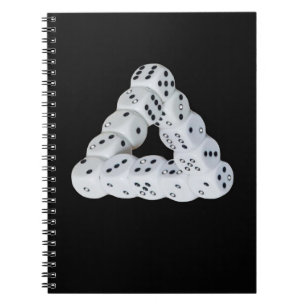 Optical illusion Dice Spiral Photo Notebook
