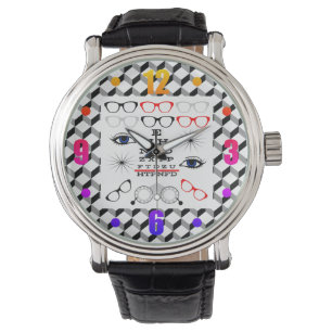 Optical Illusion Eye Chart Doctor Optician Pattern Watch