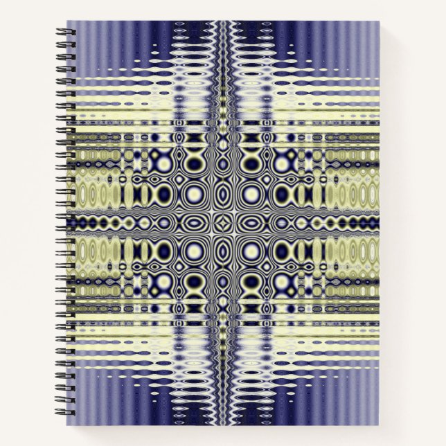 Optical Illusion Fractal Art Notebook (Front)