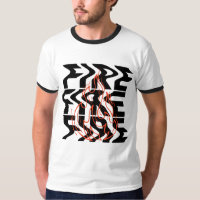 Optical Illusion "Free Mind" Ringer T-Shirt