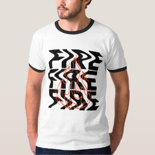 Optical Illusion "Free Mind" Ringer T-Shirt
