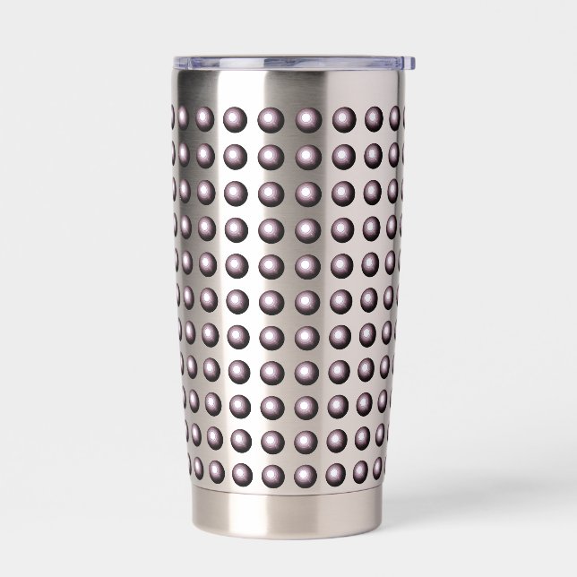 Optical Illusion Fun Robot Funny Robotics Insulated Tumbler (Left)