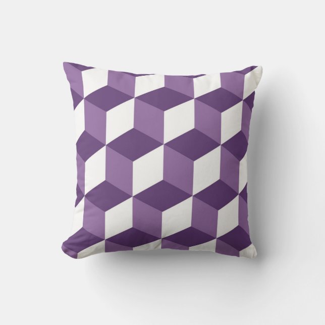 optical illusion geometry pillow (Front)