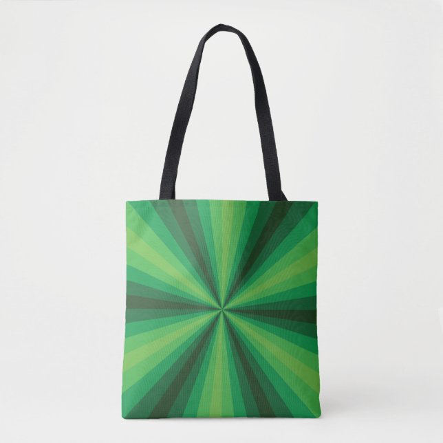 Optical Illusion Green All-Over-Print Bag (Front)