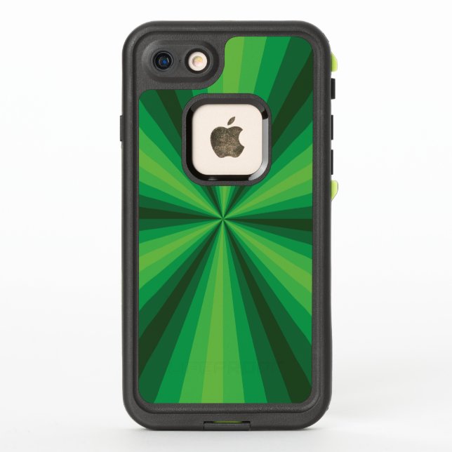 Optical Illusion Green Lifeproof Case (Back)