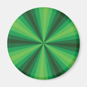Optical Illusion Green Magnet