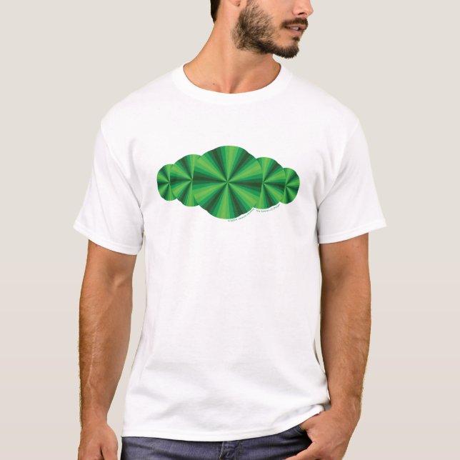 Optical Illusion Green Men's Light Shirt (Front)