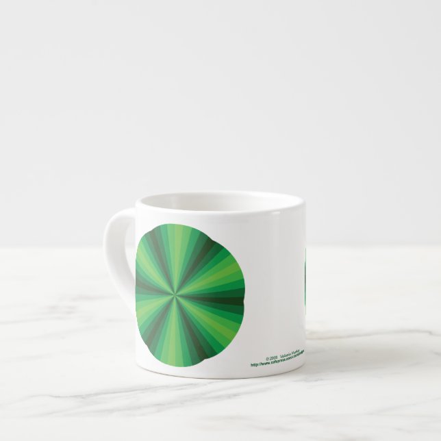 Optical Illusion Green Speciality Mug (Front Left)