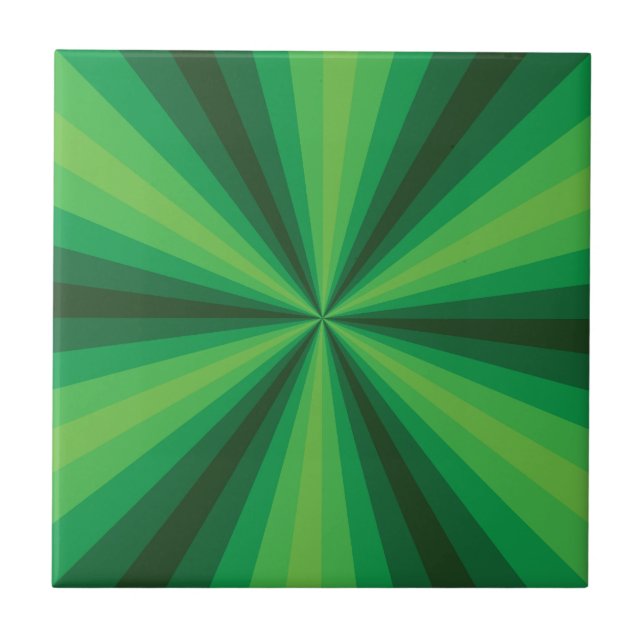 Optical Illusion Green Tile (Front)