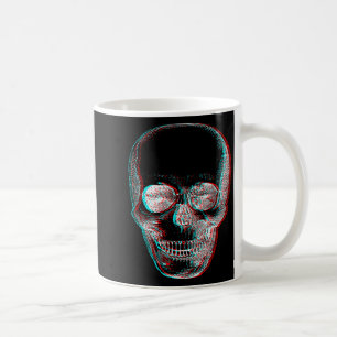 Optical Illusion Halloween Skeleton Skull Coffee Mug