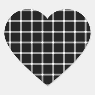 Optical illusion heart sticker