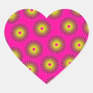 Optical Illusion Heart Sticker