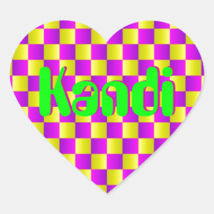 Optical Illusion Heart Sticker