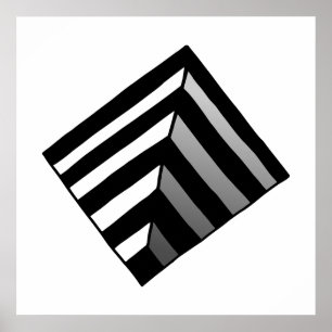 Optical Illusion Hole Poster