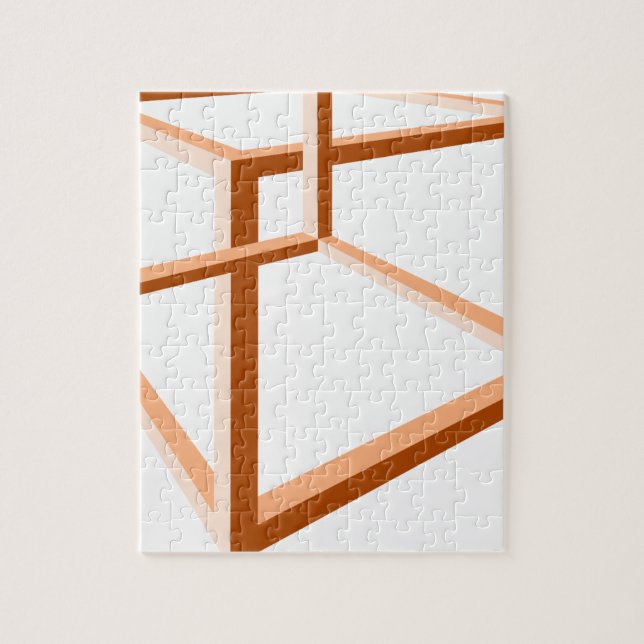 Optical Illusion Impossible Illusion 3d Geometry Jigsaw Puzzle (Vertical)