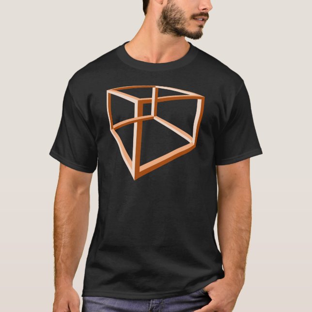 Optical Illusion Impossible Illusion 3d Geometry T-Shirt (Front)