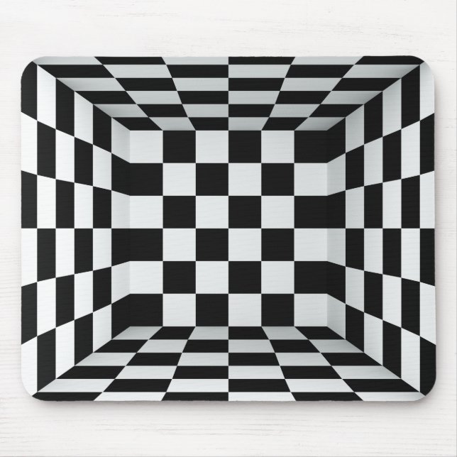 Optical Illusion Karo Mouse Mat (Front)