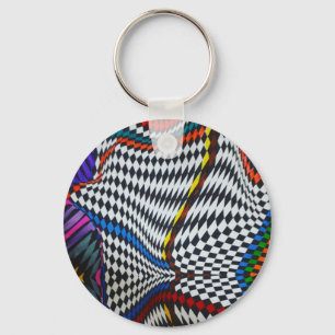 Optical Illusion Keychain