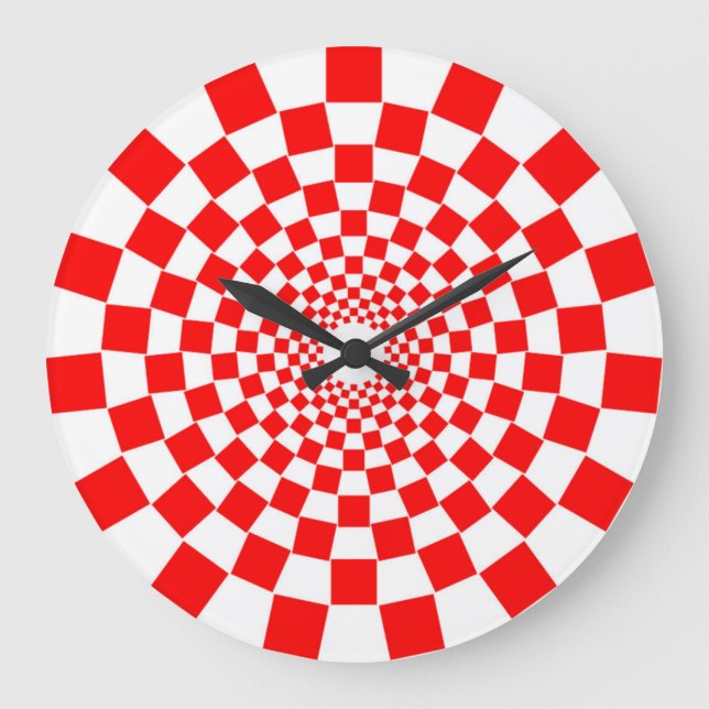 OPTICAL ILLUSION LARGE CLOCK (Front)