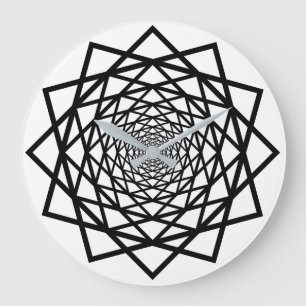 Optical Illusion Large Clock