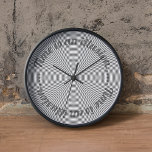 Optical Illusion Modern Decorative Wall Clock<br><div class="desc">Optical Illusion Modern Decorative Wall Clock - According to some theories time isn't real and what we think is time is actually a product of our human memories. Your boss isn't really going to go for this if you use it as an excuse for being late. So as a future...</div>