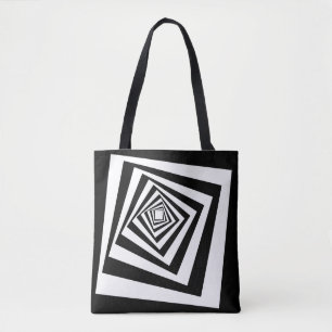 Optical Illusion Moving Tunnel Tote Bag