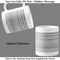 Optical Illusion Name Mug 114B Funny Hidden Text 