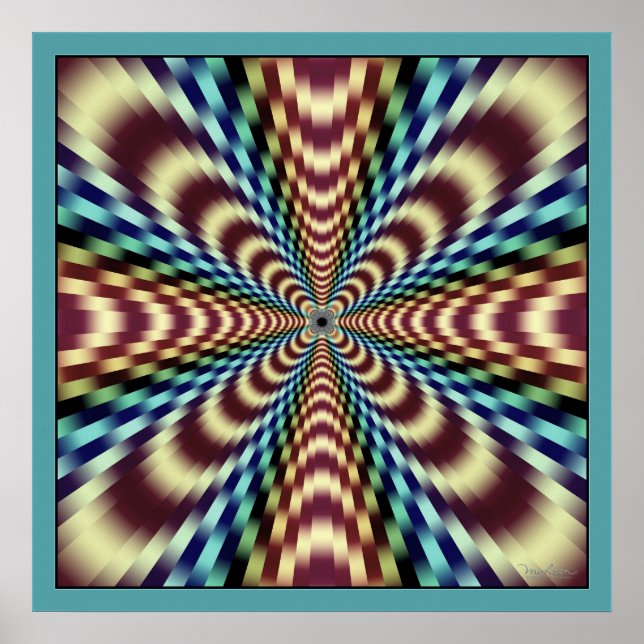Optical Illusion of Vibration Poster (Front)