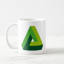 Optical illusion office mug