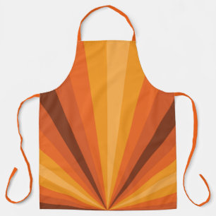 Optical Illusion Orange All-Over Print Apron