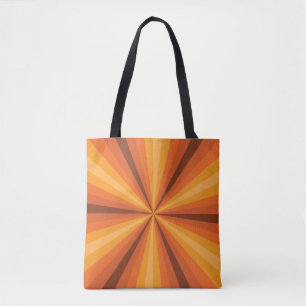 Optical Illusion Orange All-Over-Print Bag