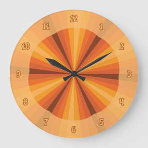 Optical Illusion Orange Clock