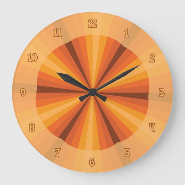 Optical Illusion Orange Clock (Front)
