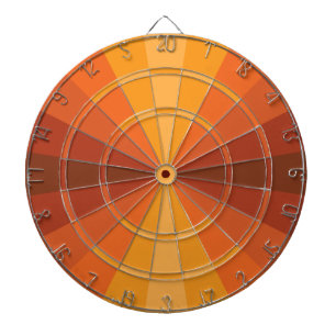 Optical Illusion Orange Dart Board