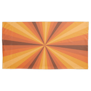 Optical Illusion Orange Pillow Case
