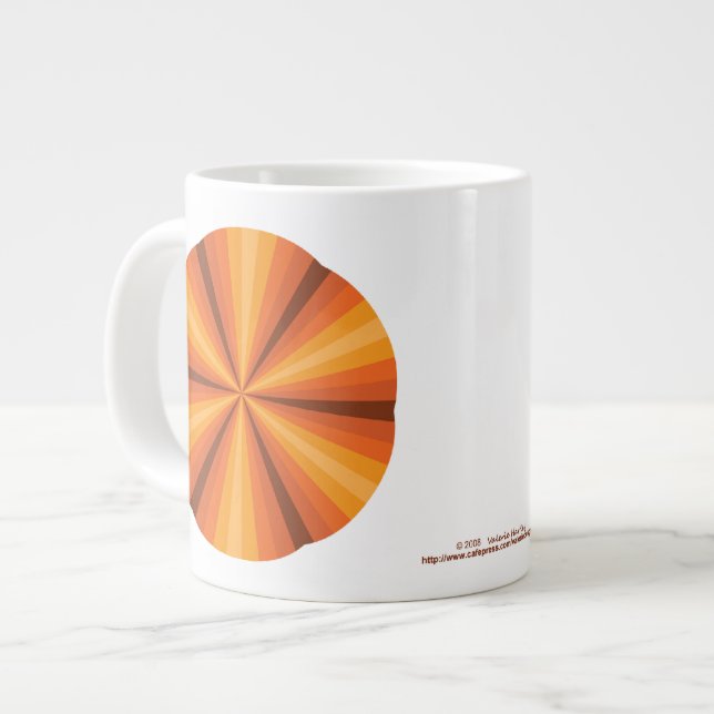 Optical Illusion Orange Speciality Mug (Front Left)