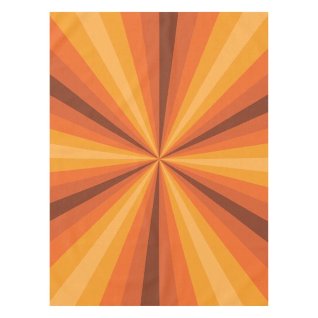 Optical Illusion Orange Tablecloth (Front)