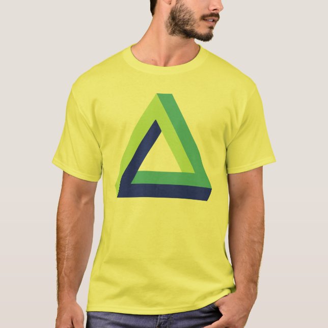 Optical illusion: penrose triangle T-Shirt (Front)