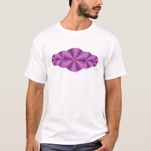 Optical Illusion Purple Men's Light Shirt (Front)